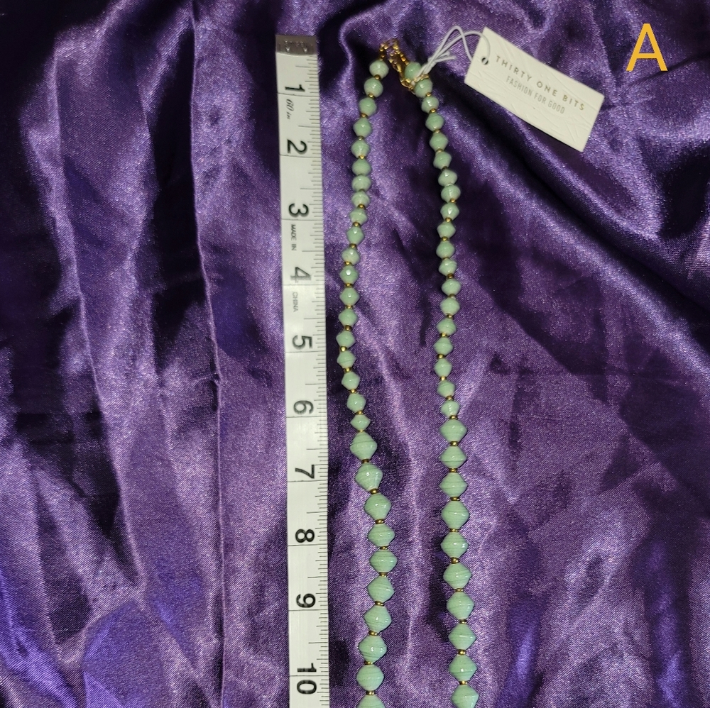 Green And Gold Necklace